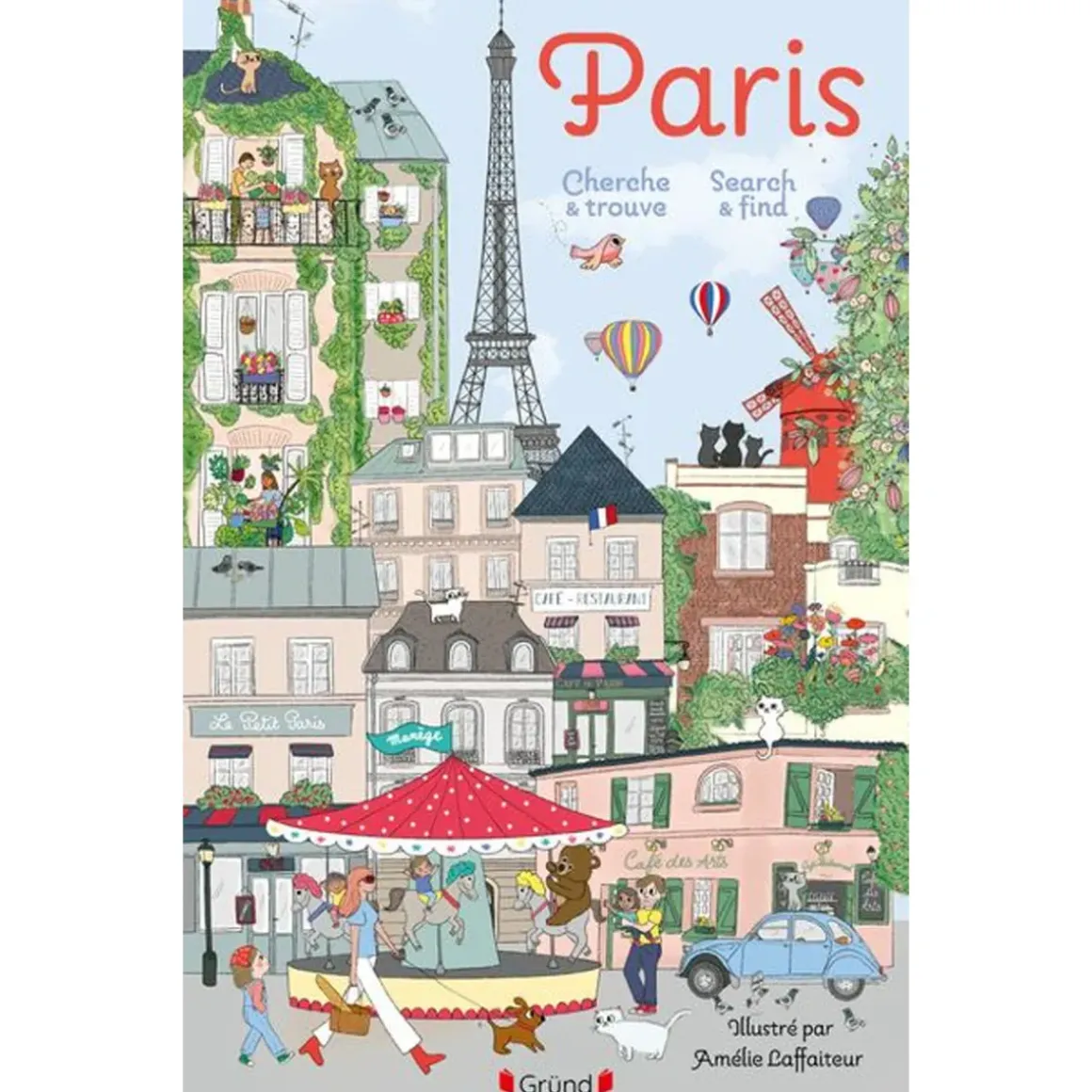 Livre éducatif Paris le Cherche et Trouve - Version Bilingue
