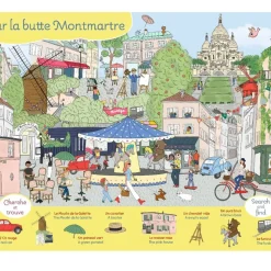 Livre éducatif Paris le Cherche et Trouve - Version Bilingue