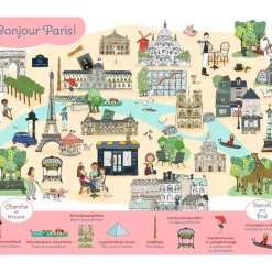 Livre éducatif Paris le Cherche et Trouve - Version Bilingue