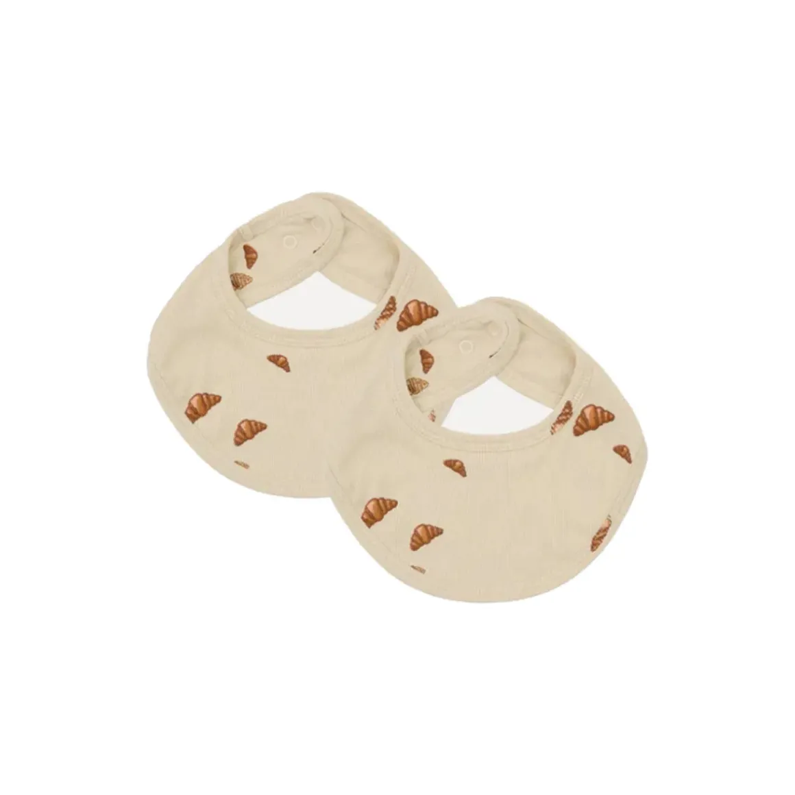 Lot de 2 Bavoirs Croissants