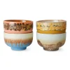 Lot de 4 Bols à Nouilles Seabreeze 70s - ø 13,5 cm