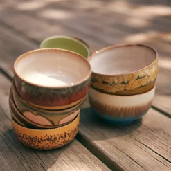 Lot de 4 Bols à Nouilles Seabreeze 70s - ø 13,5 cm