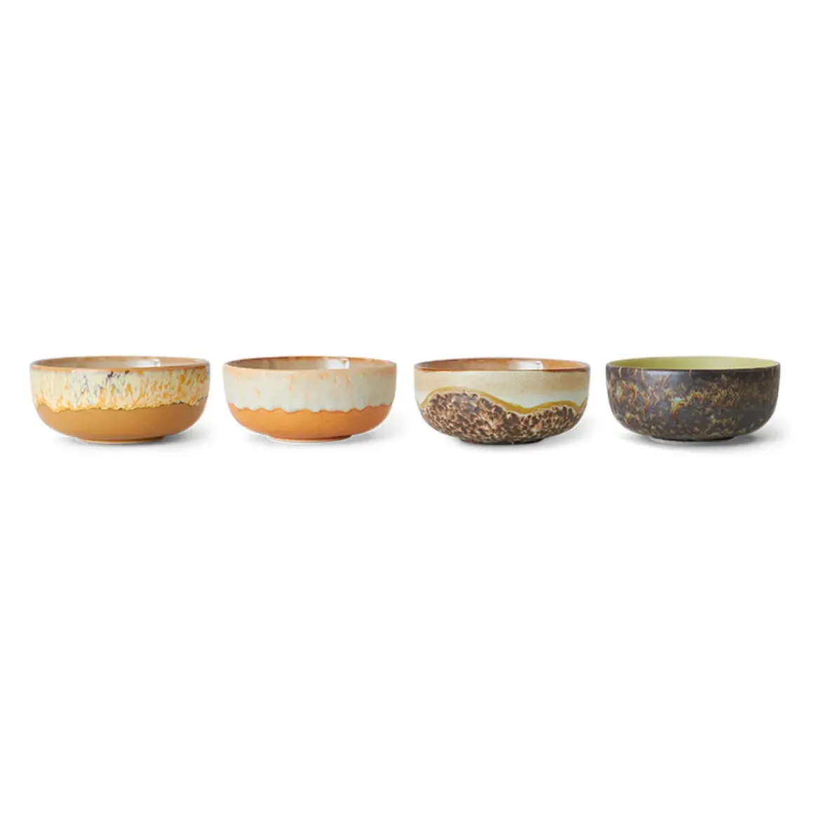 Lot de 4 Bols à Tapas Drift 70s - ø 11 cm
