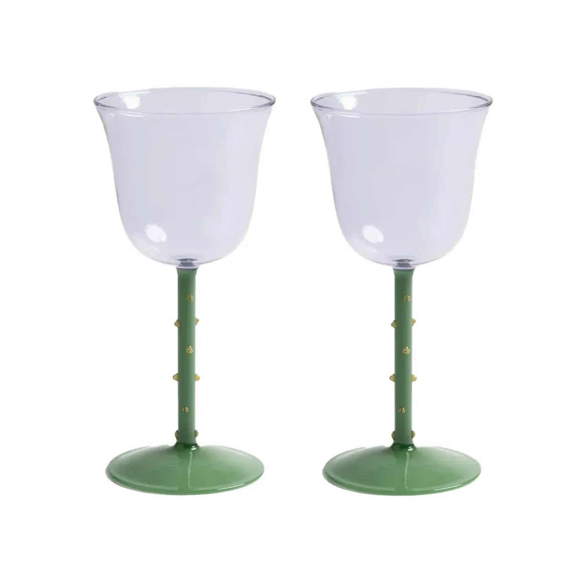 Lot de 2 verres à vin - Dot