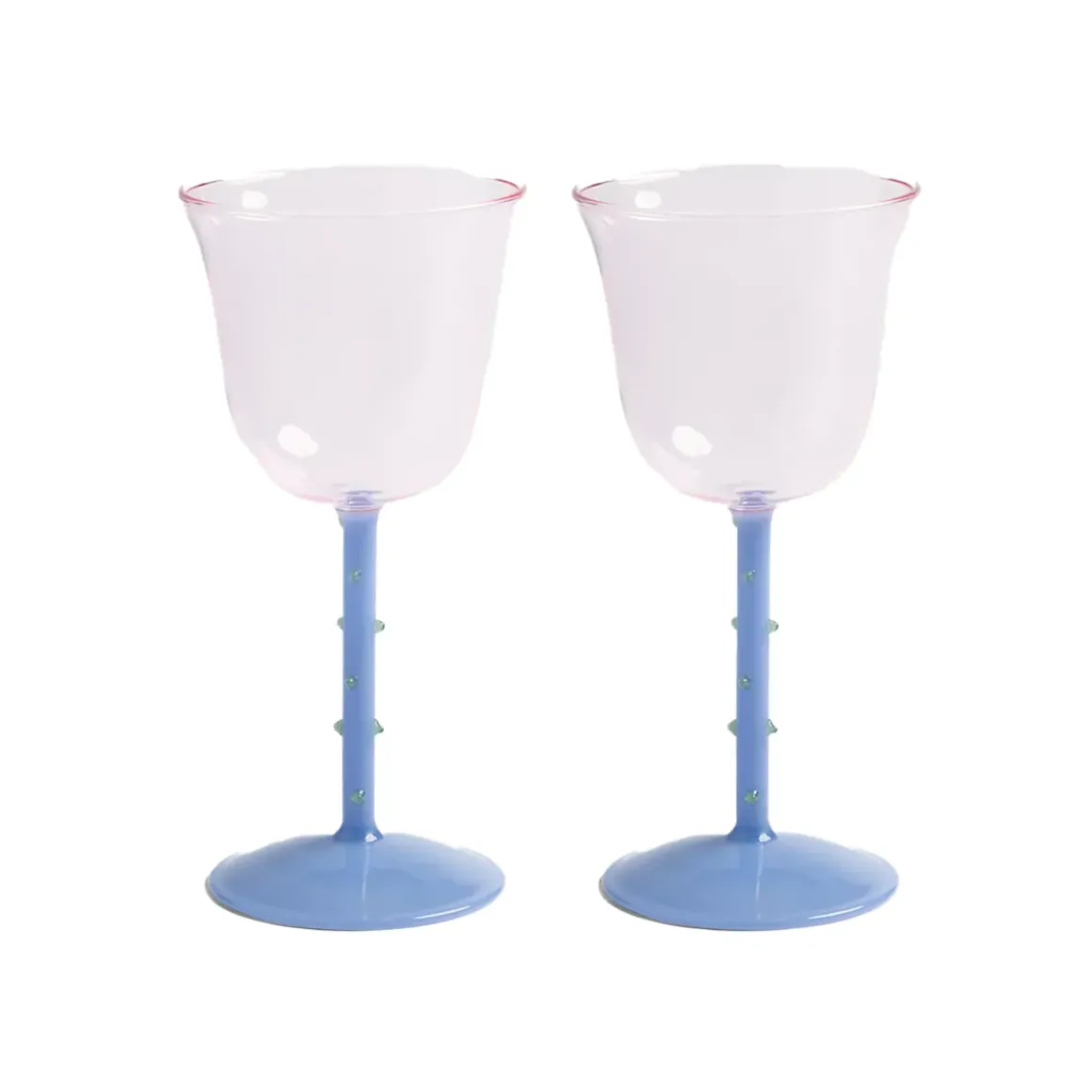 Lot de 2 verres à vin - Dot