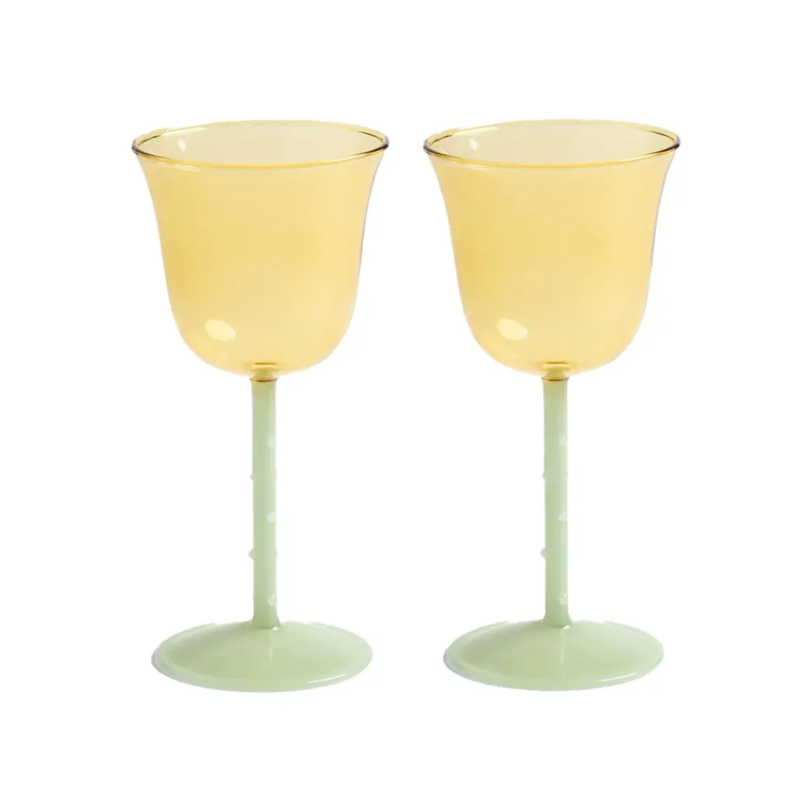 Lot de 2 verres à vin - Dot