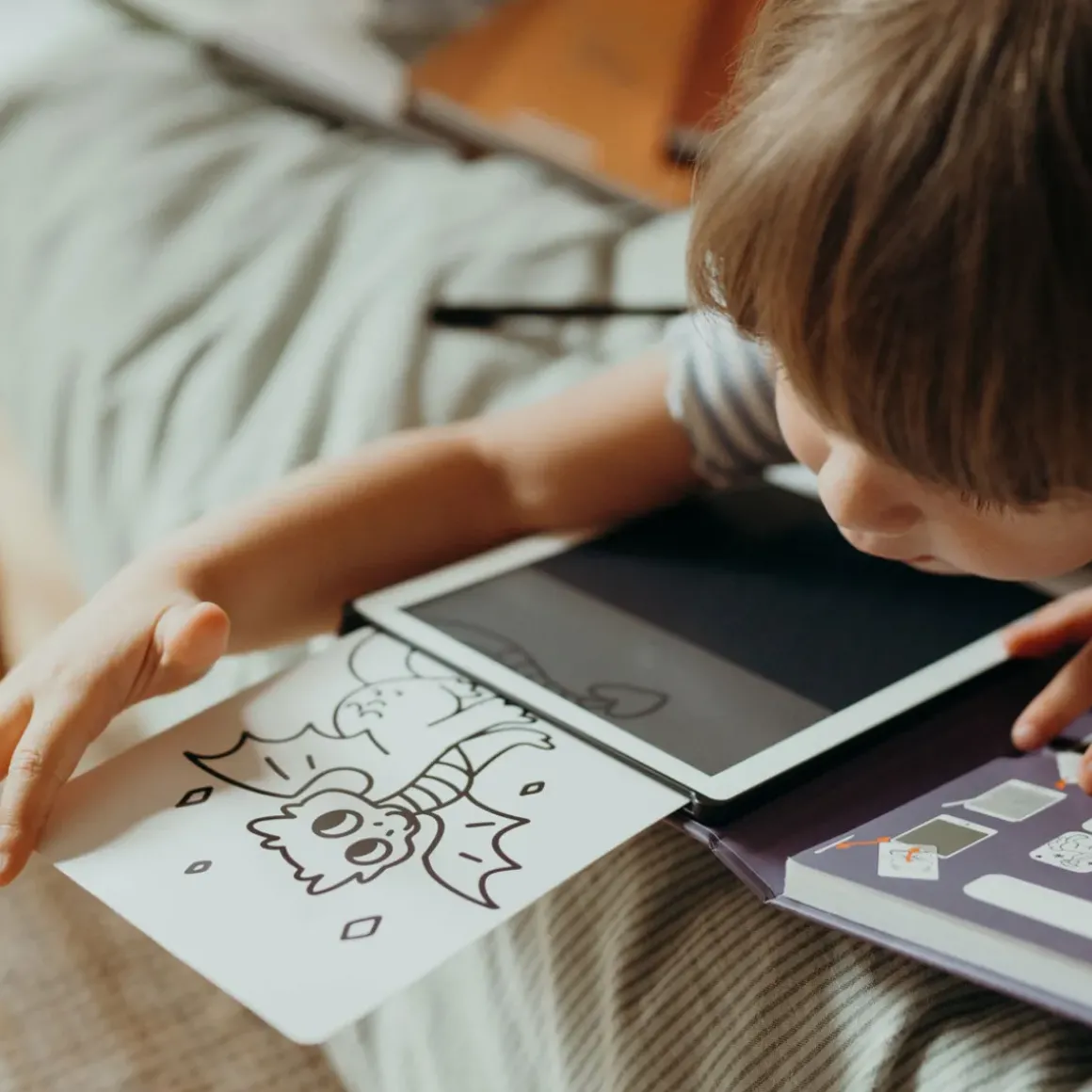 Mini Tablette à Dessin Kidydraw 30 Dinosaures