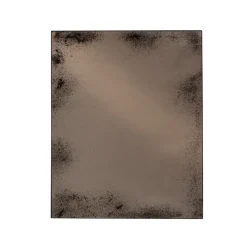 Miroir rectangulaire vieilli - h 153 x 122 cm - Bronze