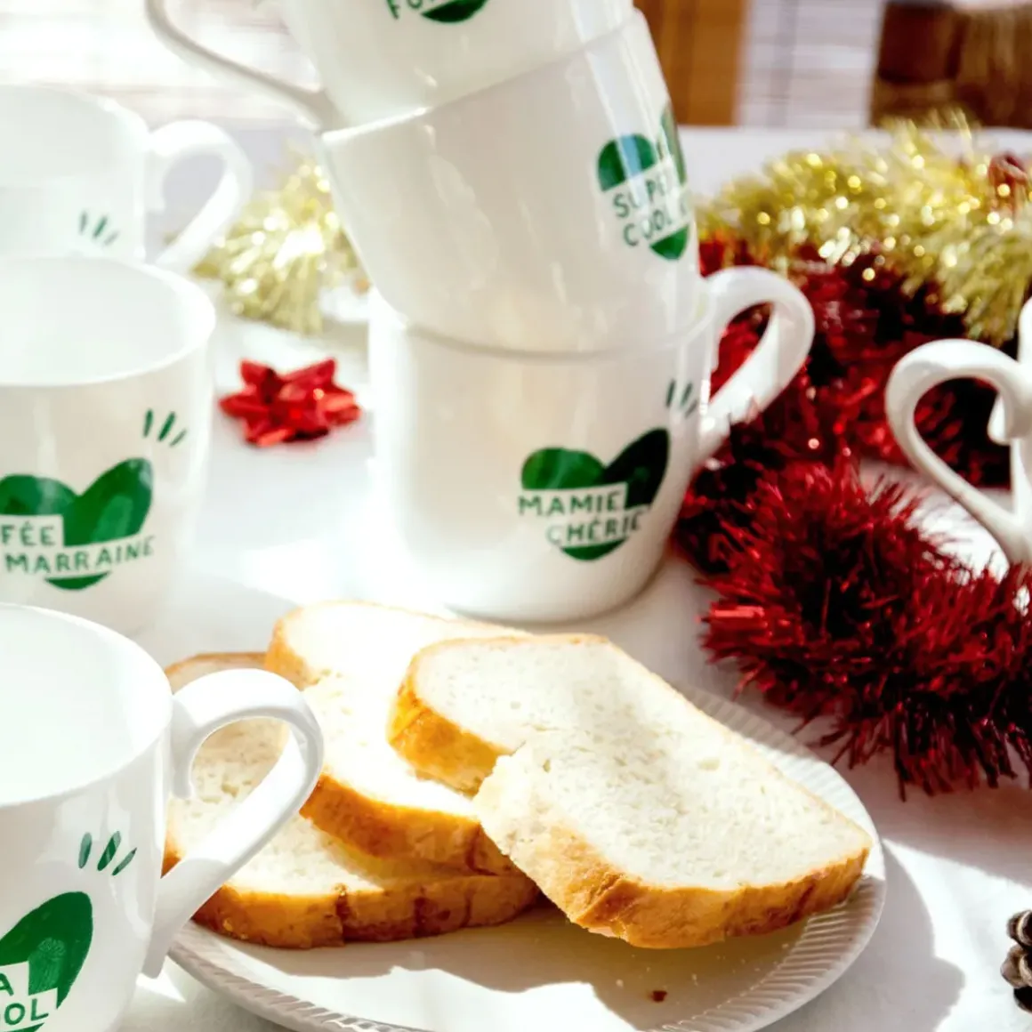 Mug Coeur Mamie Chérie - Vert Sapin