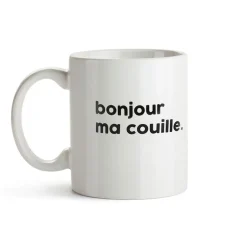 Mug en porcelaine - Bonjour Ma Couille