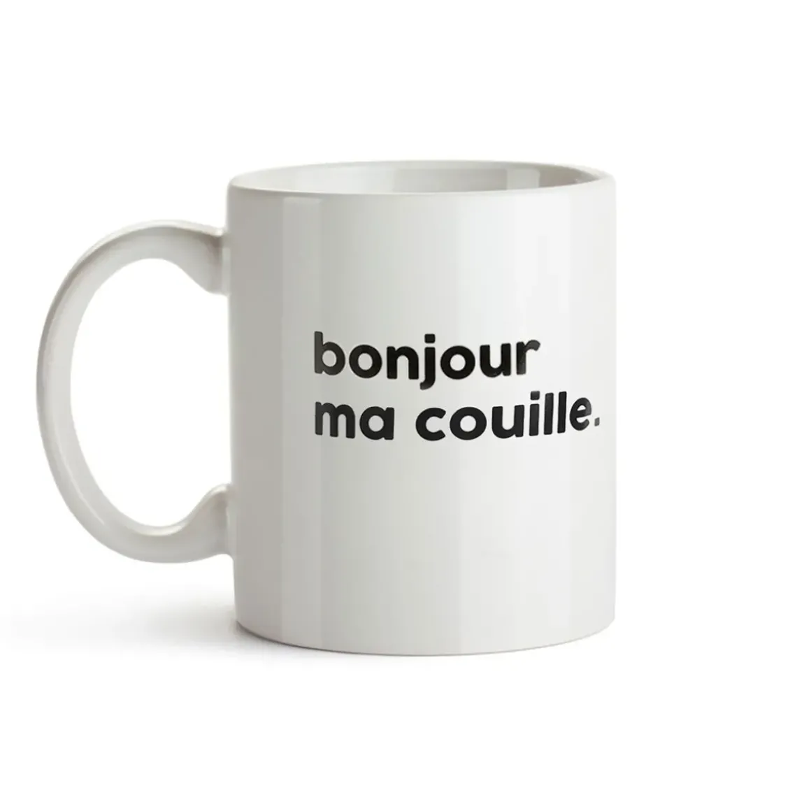 Mug en porcelaine - Bonjour Ma Couille