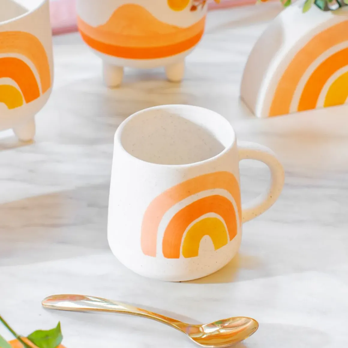 Mug Mojave Glaze Arc-en-ciel Orange