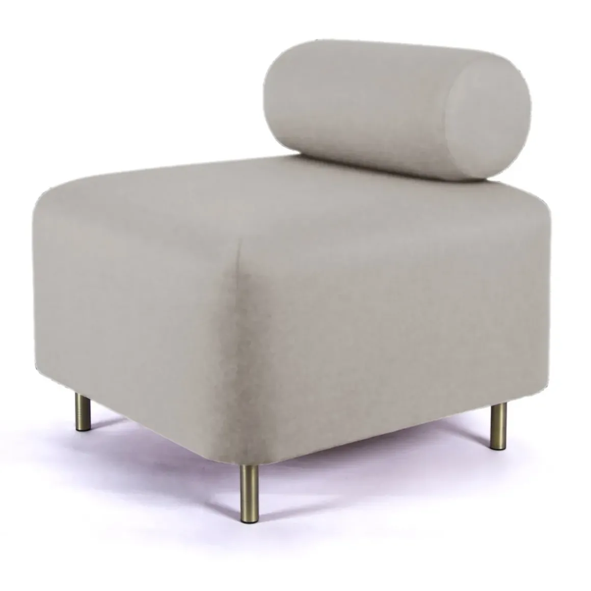Ottoman Bovari Velours Beige Riviera 21