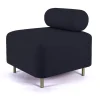 Ottoman Bovari Velours Bleu Nuit Riviera 79