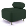 Ottoman Bovari Velours Vert Canard Riviera 38
