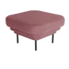 Ottoman Cornice tissu - Rose u0026 métal noir