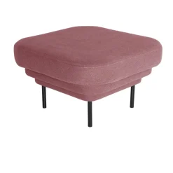 Ottoman Cornice tissu - Rose u0026 métal noir