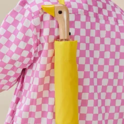 Parapluie à manche Tête de Canard - Jaune