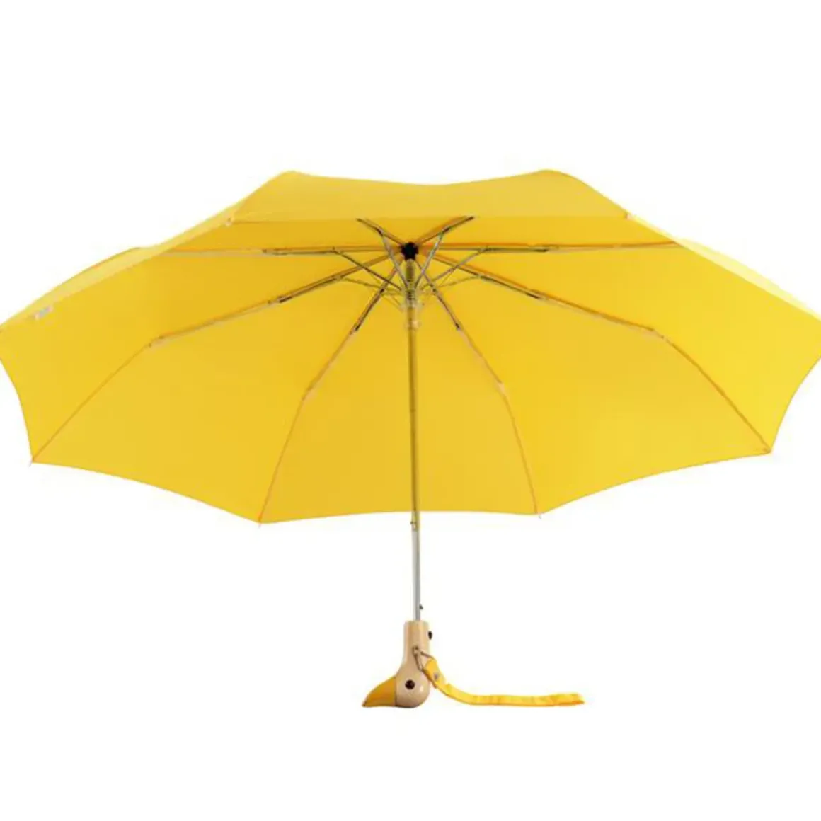 Parapluie à manche Tête de Canard - Jaune