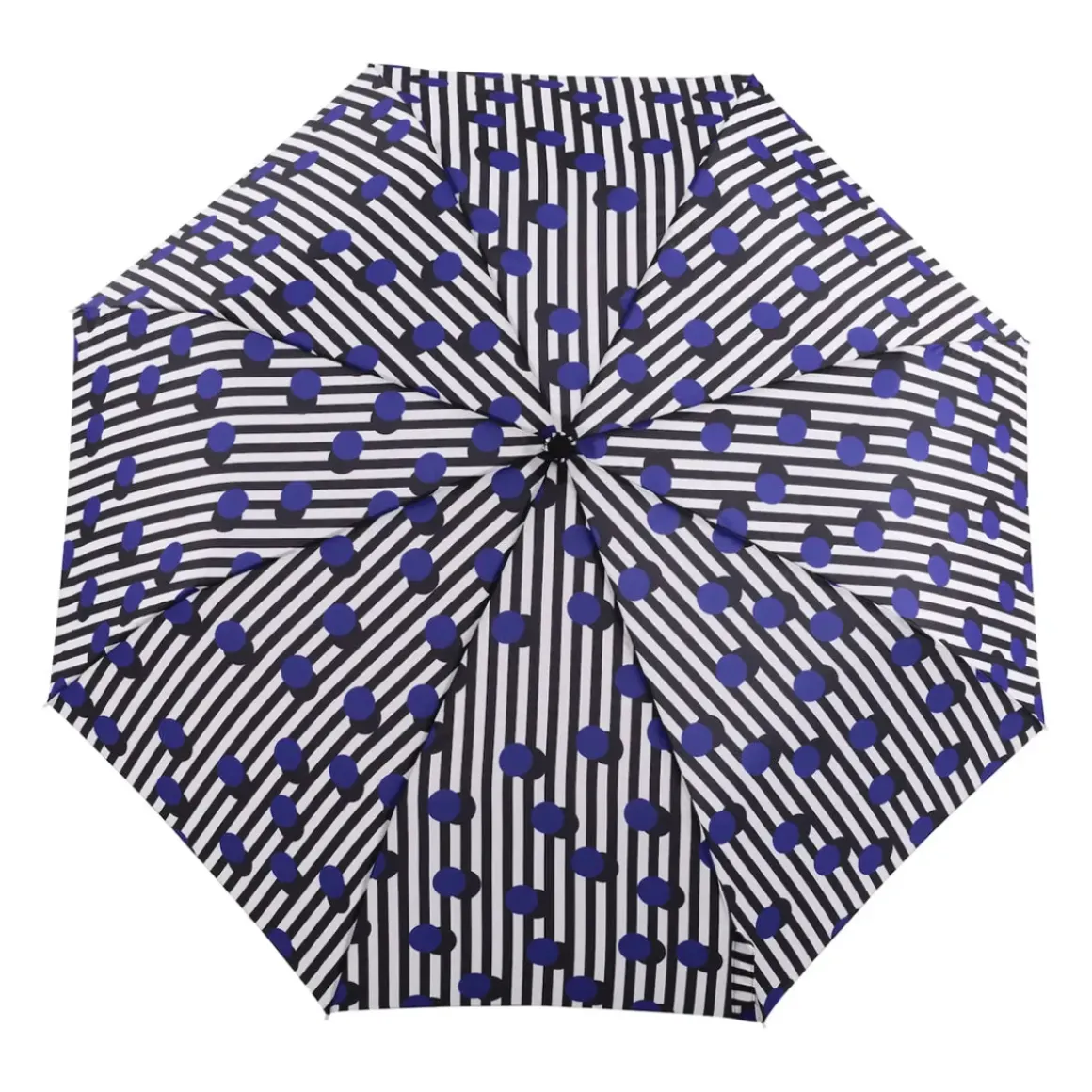Parapluie à manche Tête de Canard - Polka Stripe