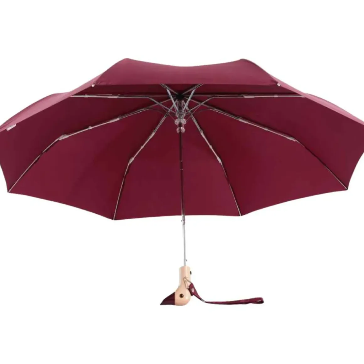Parapluie à manche Tête de Canard - Cerise