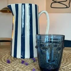 Pichet Rayure Bleu