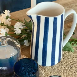 Pichet Rayure Bleu