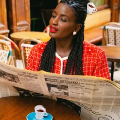 Pince à Cheveux Café