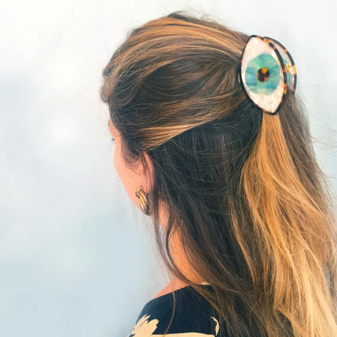 Pince à cheveux Oeil Bleu