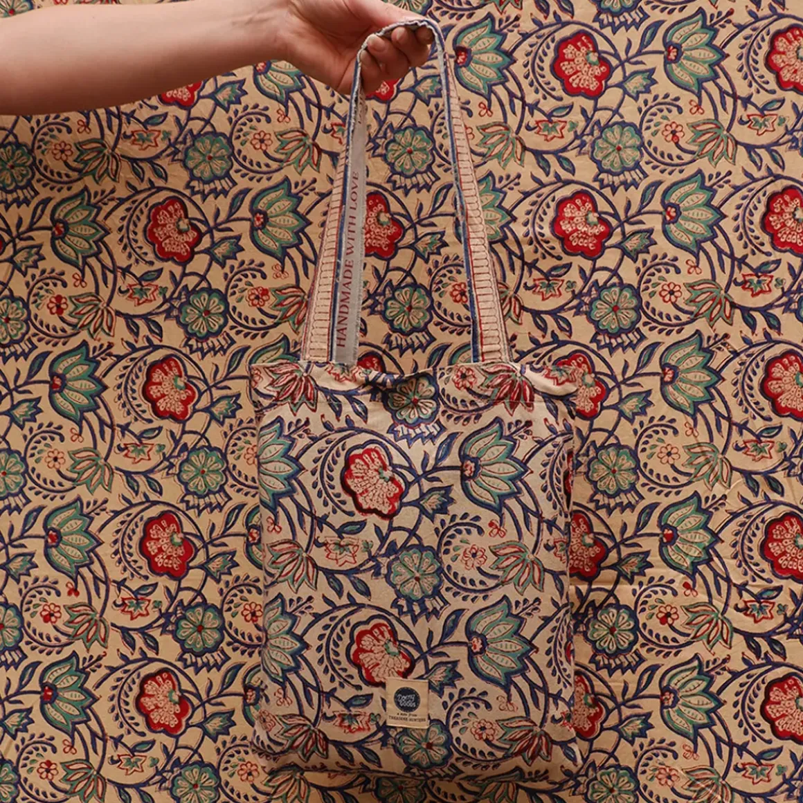 Plaid + Tote-bag Bluebell