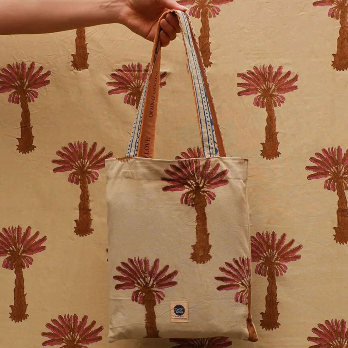 Plaid + Tote-bag Tala Palmtree