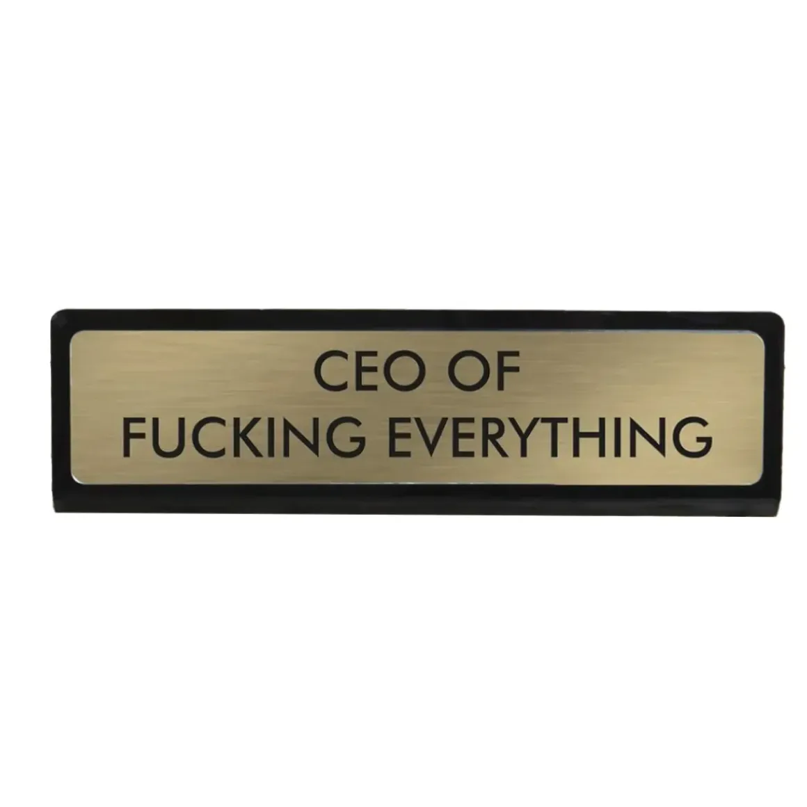 Plaque De Bureau Ceo Of Fucking Everything