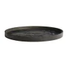 Plateau en bois Black Tree Ø 61 cm - Marron