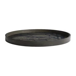 Plateau en bois Black Tree Ø 61 cm - Marron