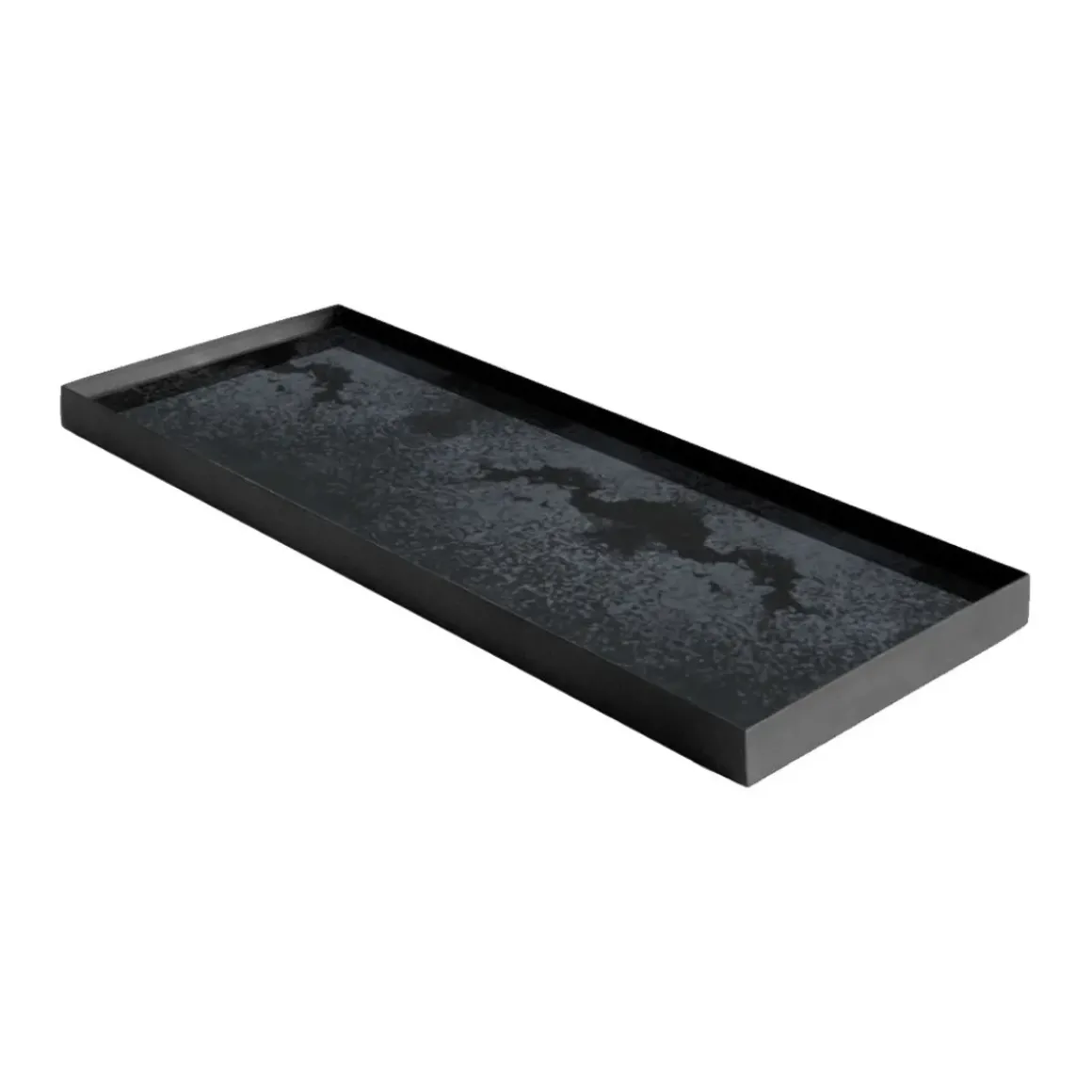 Plateau en miroir Charcoal - Noir