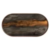 Plateau en verre - Bronze Organic - Oblong - 71 x 36 cm