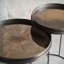Plateau miroir - Bronze Slice - Ø 61 cm