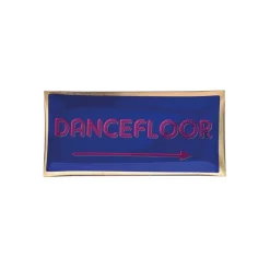 Plateau Rectangle L - Dancefloor - Bleu - 10 x 21 cm