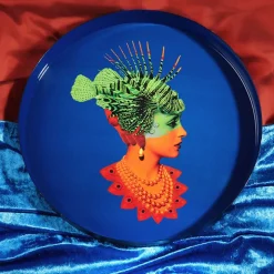 Plateau rond Rascaqueen en fer - Ø 33 cm