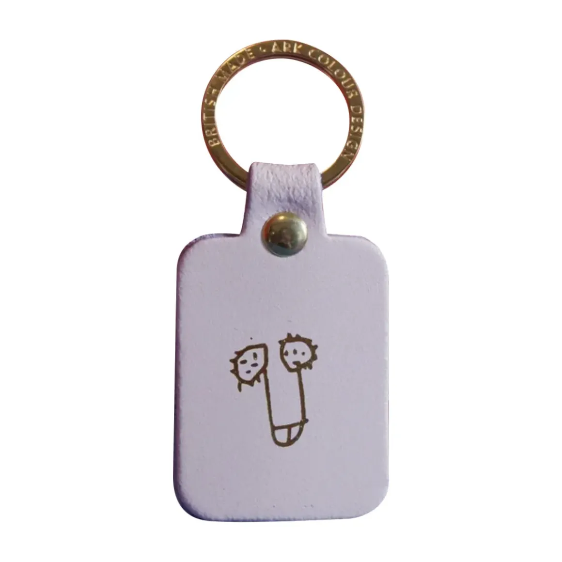 Porte-clés Zizi en cuir - Nude