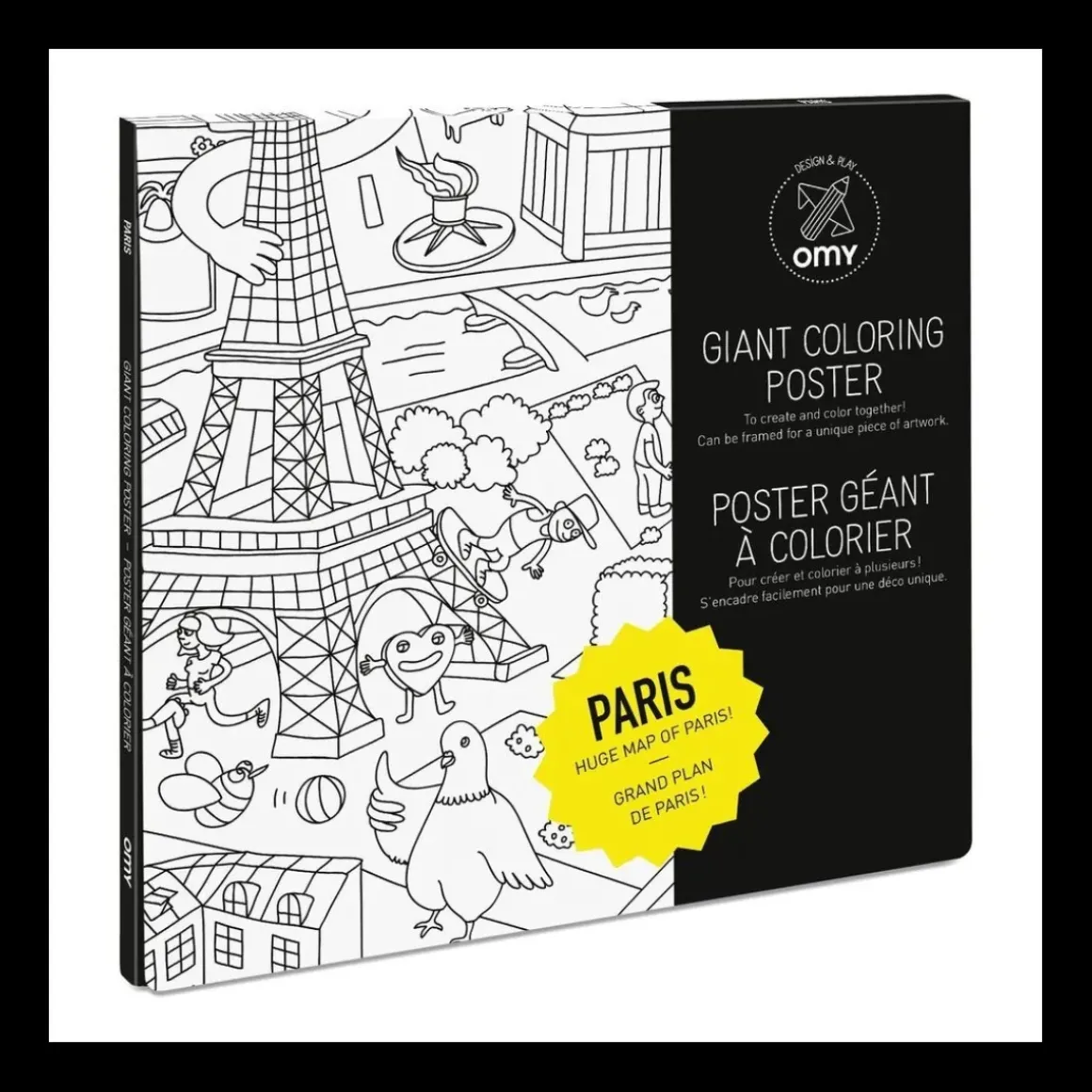 Poster Geant A Colorier - Paris