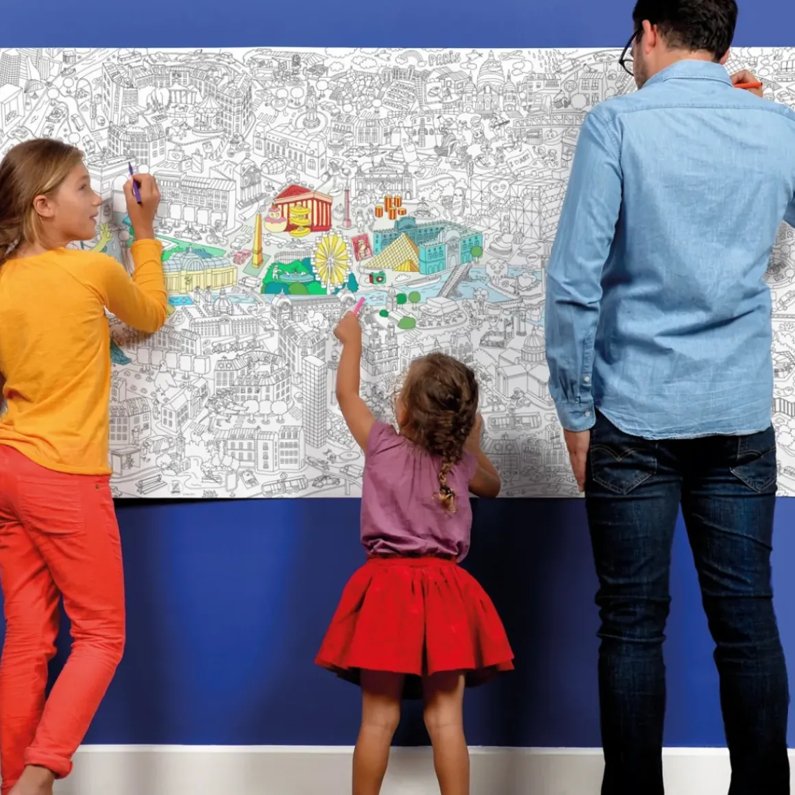 Poster Geant A Colorier - Paris