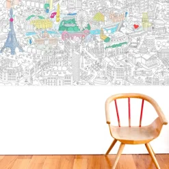 Poster Geant A Colorier - Paris