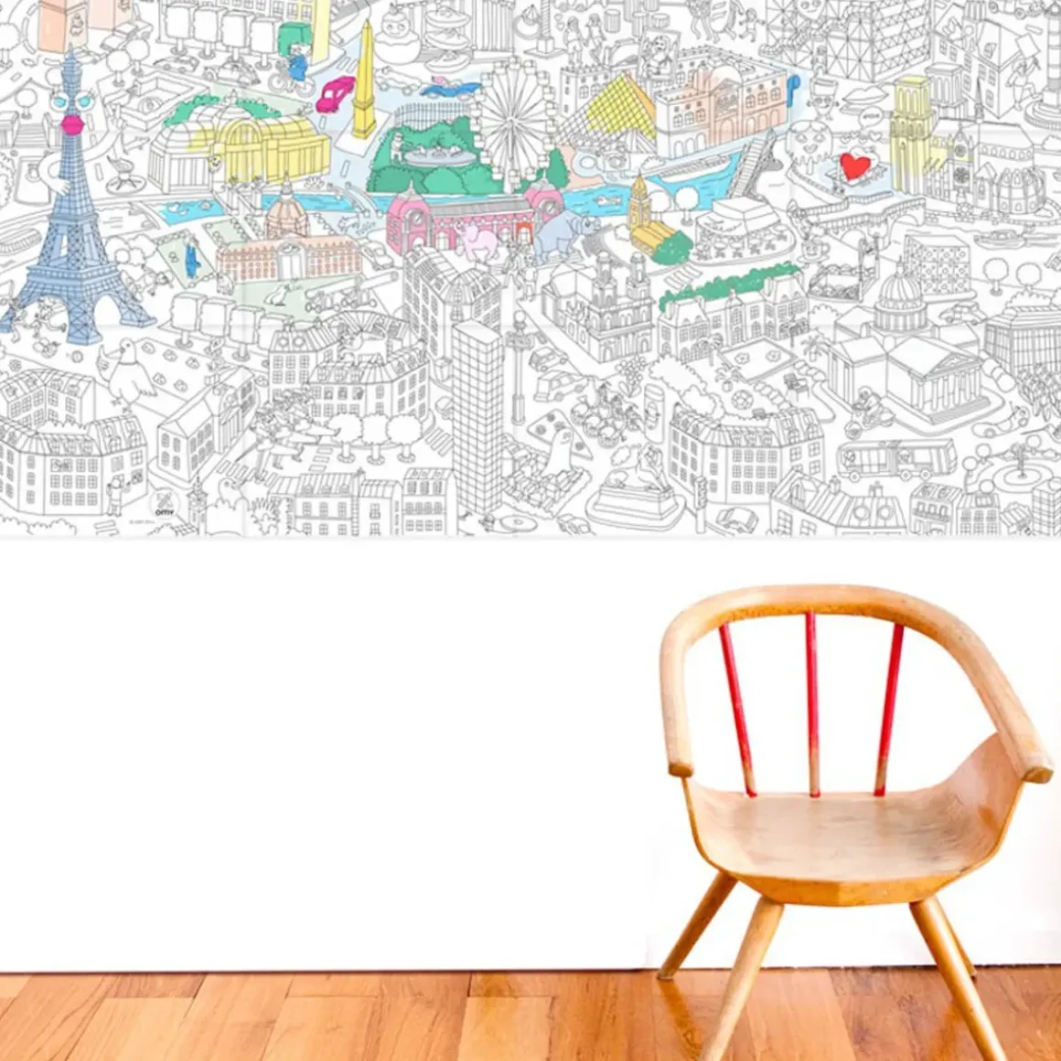 Poster Geant A Colorier - Paris
