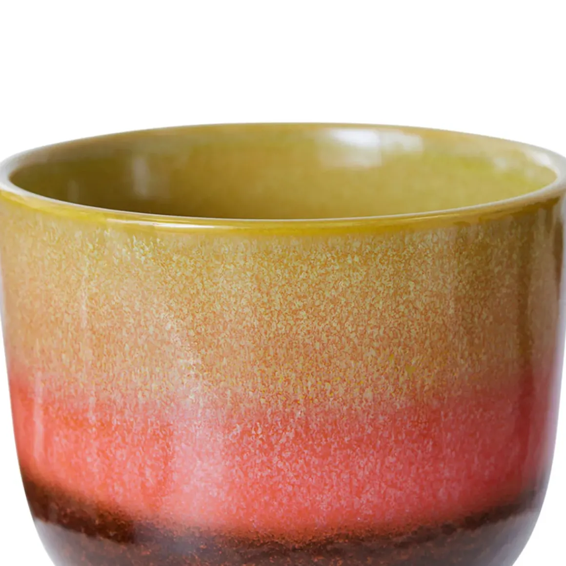 Pot de Fleurs Rétro - Ø 16.5 cm - Vert Citron
