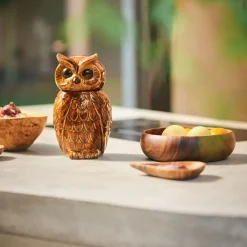 Pot Hibou en Céramique Roasted - 16.5 x 16.2 x 8.5 cm