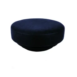 Pouf Cornice Velours - Bleu nuit