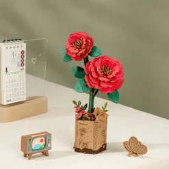 Puzzle 3D - Camélia Rouge