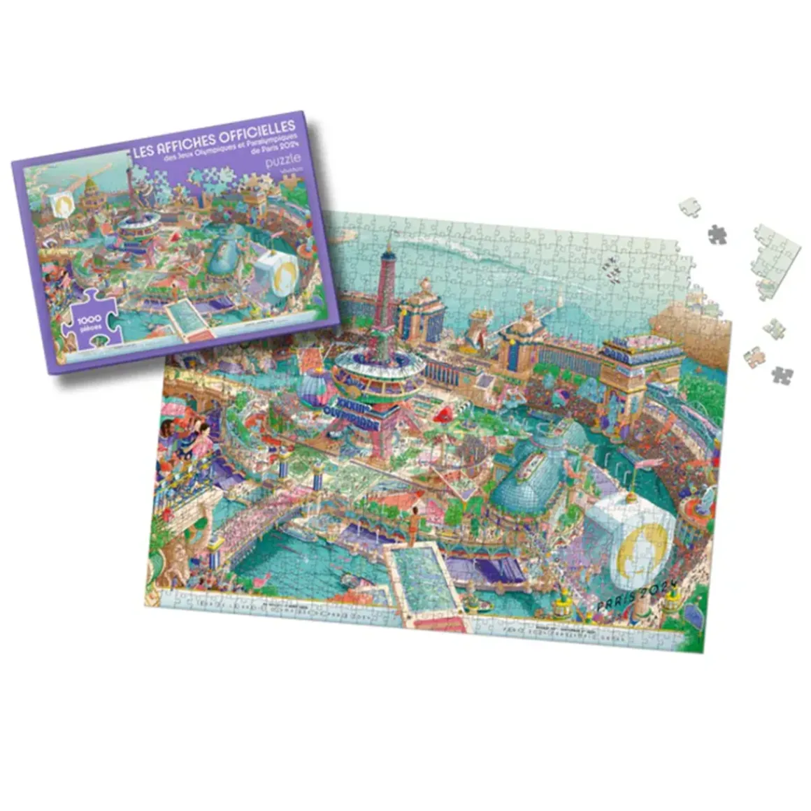 Puzzle des Affiches Officielles des Jeux Olympiques de Paris 2024 - 1000 pièces