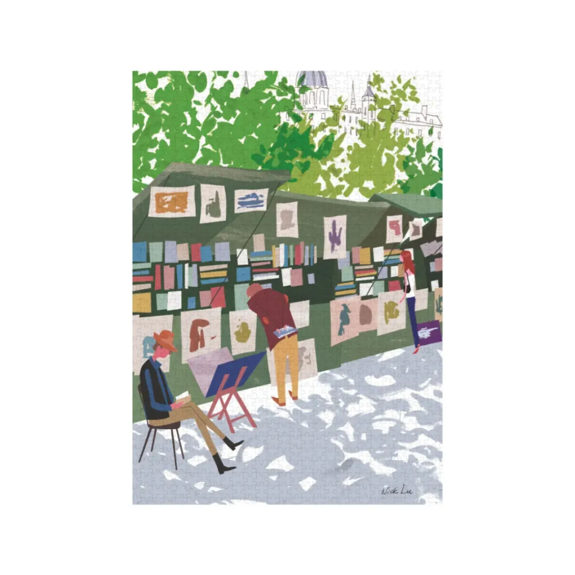 Puzzle 1000 pièces - WLPP Bouquiniste - 48 x 68 cm